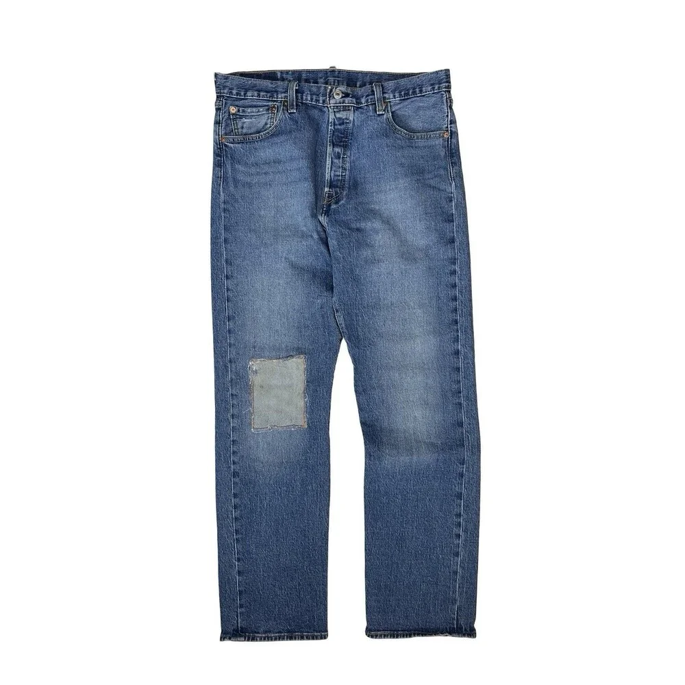 Levi's Denim Jeans Men's 34x32 501 '93 Straight Leg Button Fly Patch